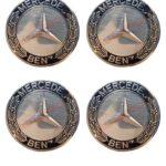 MERCEDES BENZ 75MM BLACK WHEEL CUP