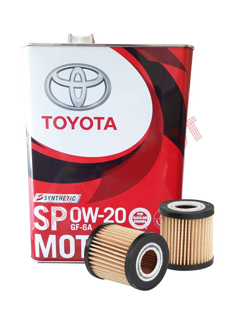 TOYOTA 0W-20 4L WITH GENUINE OIL FILTER