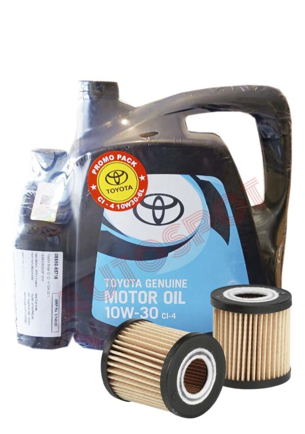 TOYOTA 10W-30 CI-4 6L WITH GENUINE OIL FILTER